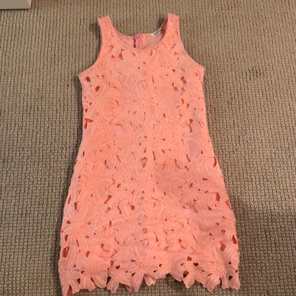 Crochet Orange LF dress